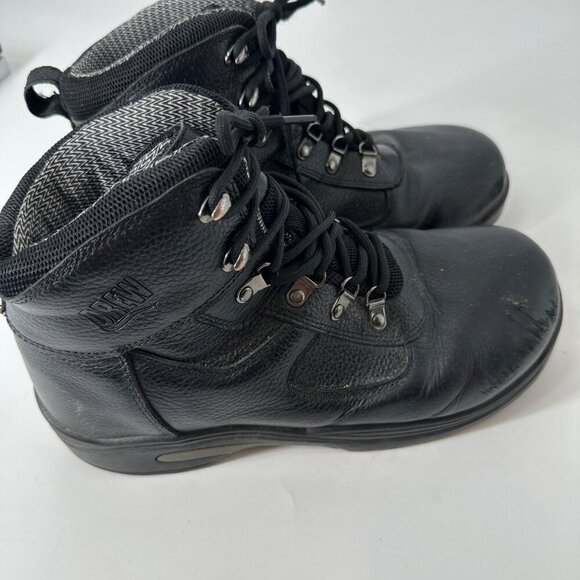* Drew Black Leather Lace-Up Ankle Boots For Men Size 9.5 6E main image 4